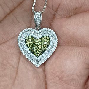 925 Sterling Silver Heart Shape Pendent
